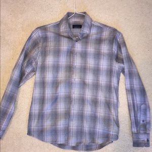 Toscano Plaid Print Regular Fit Shirt